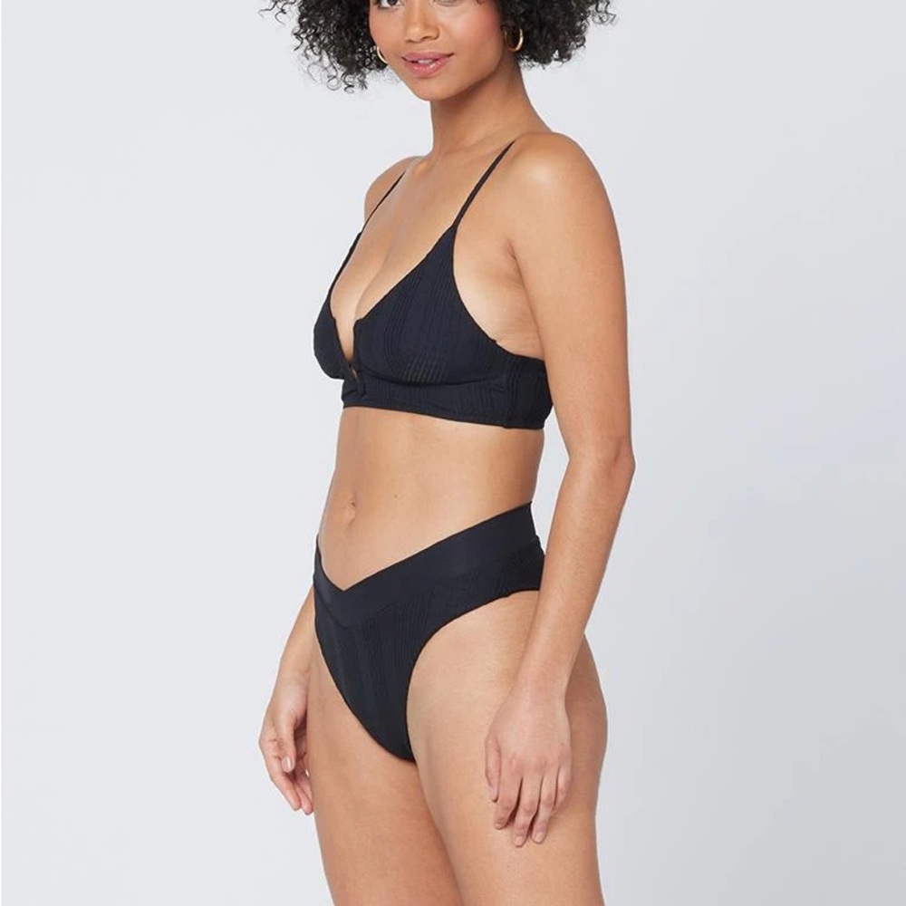 L*Space Pointelle Rib Bikini Set - Picture 3 of 4